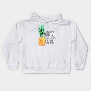 Be a Pineapple Plain Kids Hoodie